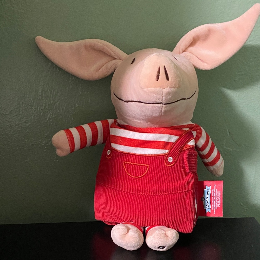 Zoobies Olivia the Pig Book Buddies 2-in-1 Plush Toy Cloth Storybook Doll